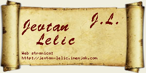Jevtan Lelić vizit kartica